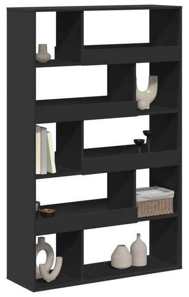 VidaXL Fekete Könyvespolc - 10 Polc - 100x33x156,5cm