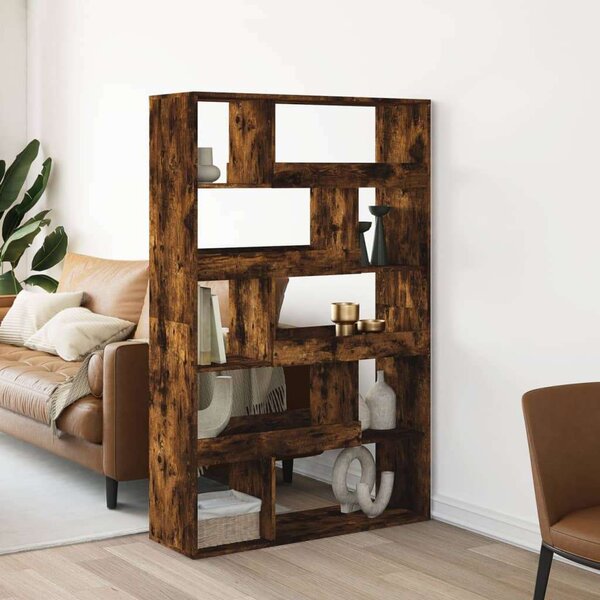 VidaXL Fa Könyvespolc - 10 Polc - 100x33x156,5cm