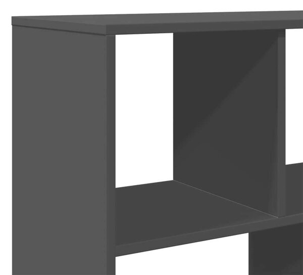 VidaXL Fa Könyvespolc - Fekete - 13 Rekesz - 100x33x156,5cm