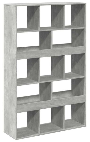 VidaXL Könyvespolc - 13 Rekeszes - Betonszürke - 100x33x156,5cm