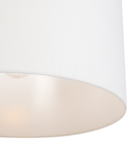 Modern lógólámpa fekete fehér árnyékolóval 50 cm - Combi 1