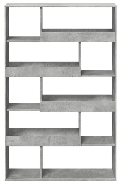 VidaXL Könyvespolc - Beton Szürke - 10 Polc - 100x33x156,5cm