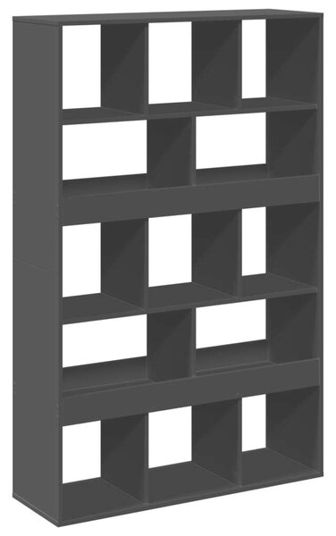 VidaXL Fa Könyvespolc - Fekete - 13 Rekesz - 100x33x156,5cm