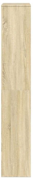 VidaXL Fa Térelválasztó Könyvespolc - Sonoma Tölgy - 100x33x187,5 cm