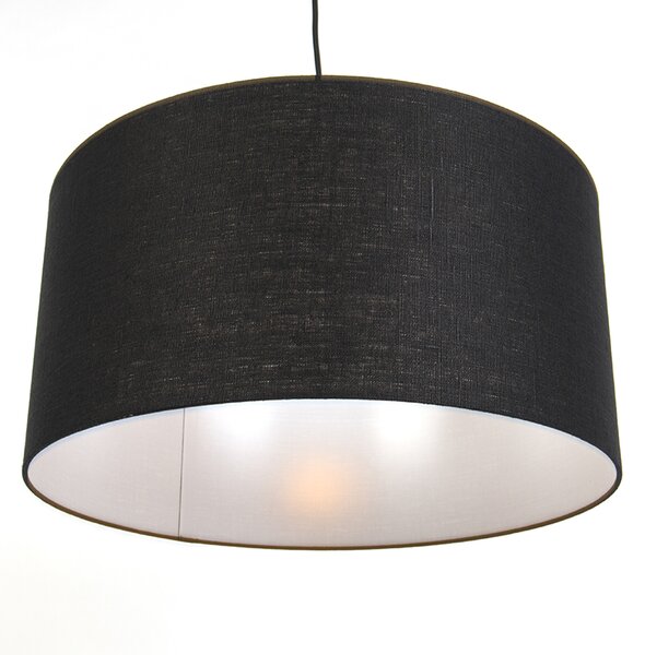 Modern lógólámpa fekete fekete árnyékolóval 50 cm - Combi 1