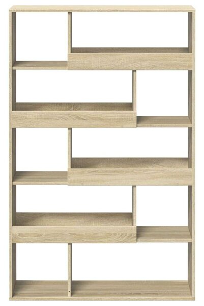 VidaXL Fa Térelválasztó Könyvespolc - Sonoma Tölgy - 100x33x156,5cm