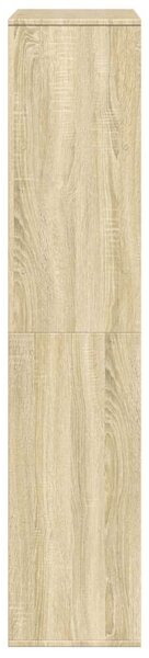 VidaXL Fa Térelválasztó Könyvespolc - Sonoma Tölgy - 100x33x156,5cm