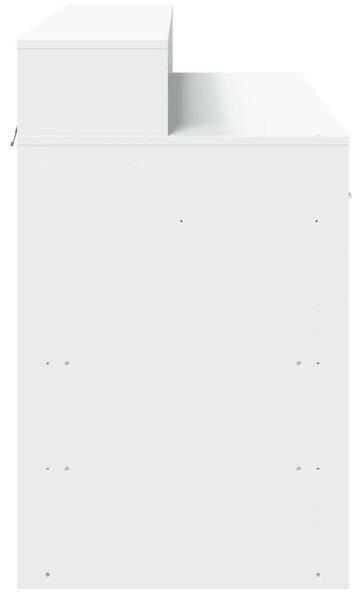 VidaXL LED-es Íróasztal - Fehér - 120x55x91 cm