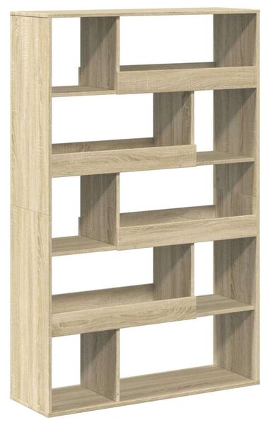 VidaXL Fa Térelválasztó Könyvespolc - Sonoma Tölgy - 100x33x156,5cm