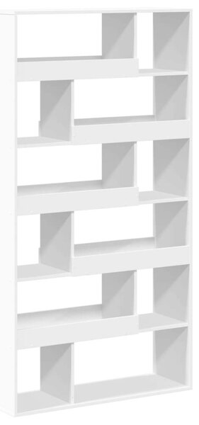 VidaXL Fa Térelválasztó Könyvespolc - Fehér - 100x33x187,5cm