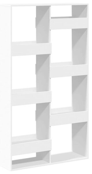 VidaXL Fa Térelválasztó Könyvespolc - Fehér - 100x33x175 cm