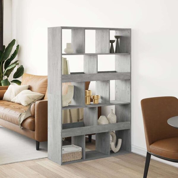 VidaXL betonszürke szerelt fa térelválasztó 100 x 33 x 156,5 cm