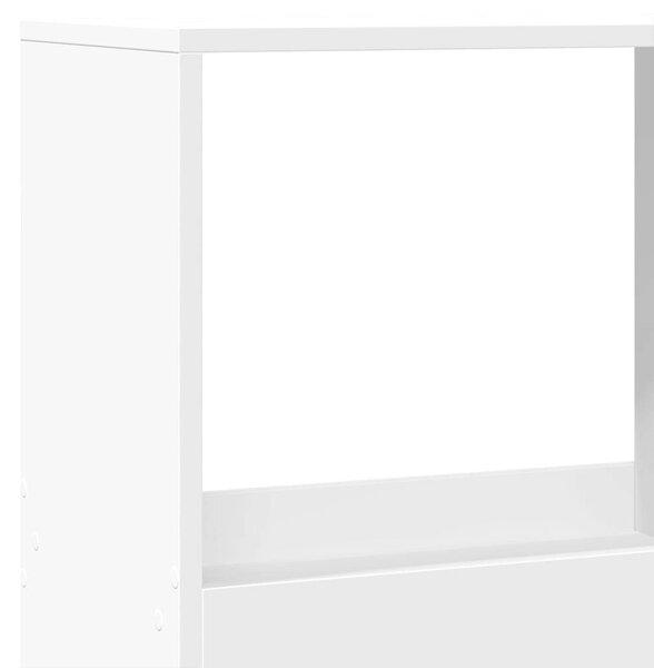 VidaXL Fa Térelválasztó Könyvespolc - Fehér - 100x33x175 cm