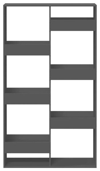VidaXL Fa Térelválasztó Polc - Fekete - 100x33x175 cm