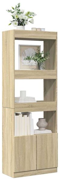 VidaXL Fa Magasszekrény - Sonoma Tölgy - 63x33x180 cm