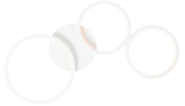 Design mennyezeti lámpa fehér, beépített LED-del, 3 fokozatú fényerő-szabályozóval, 3 lámpás - Pande