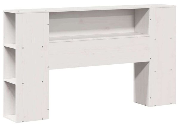 VidaXL fehér tömör fenyőfa fejtámla tárolóval 150 cm