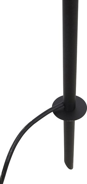Állítható fekete spotlámpa 300 cm-es kábellel és dugóval IP65 - Basic