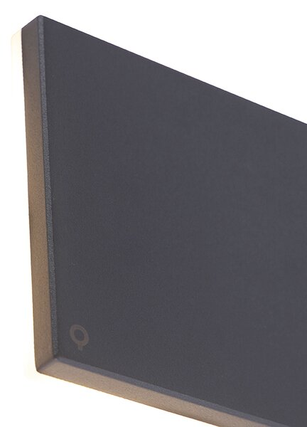 Design fali lámpa szürke alumínium 15 cm LED-del 9W - Skyf