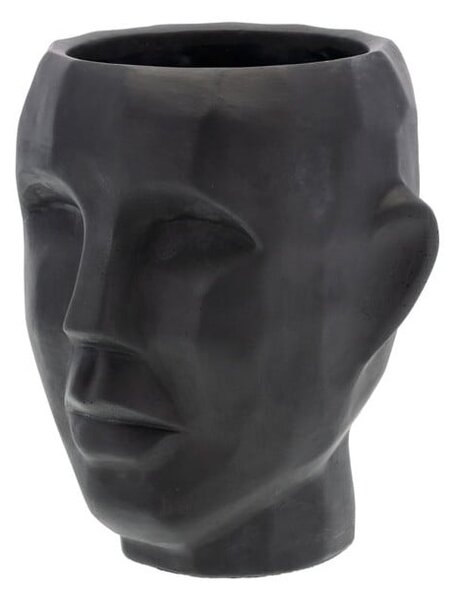 Calbe fekete kaspó, magasság 22,5 cm - Villa Collection
