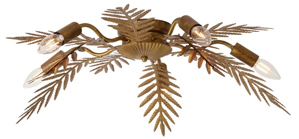 Vintage mennyezeti lámpa arany 70 cm 5-lámpás - Botanica