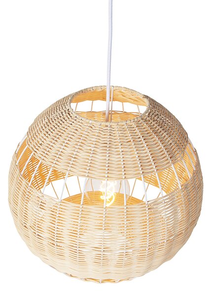Rusztikus függőlámpa rattanból - Rattan