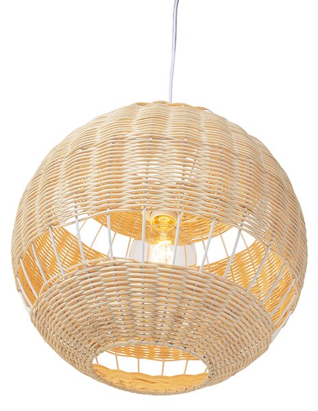 Rusztikus függőlámpa rattanból - Rattan