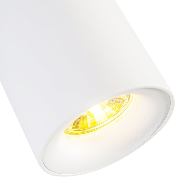 4 darabos modern, felületre szerelhető spotlámpa szett fehér GU10 50mm - Ronda