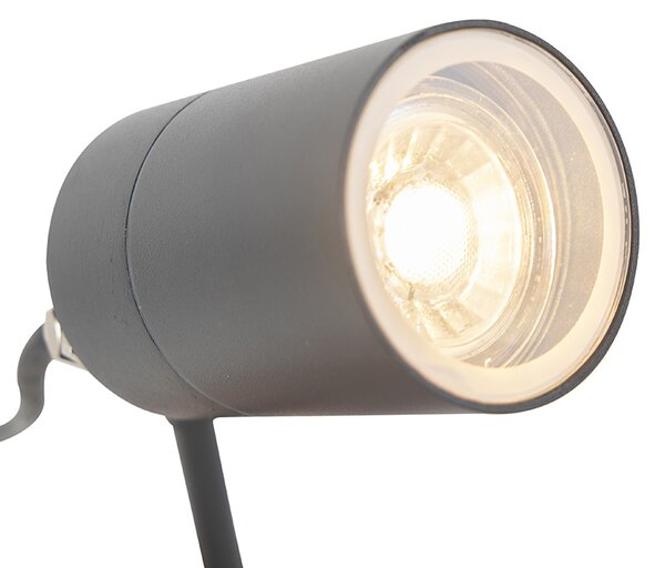 Okos, modern spotlámpa antracit IP44 WiFi GU10-zel - Solo