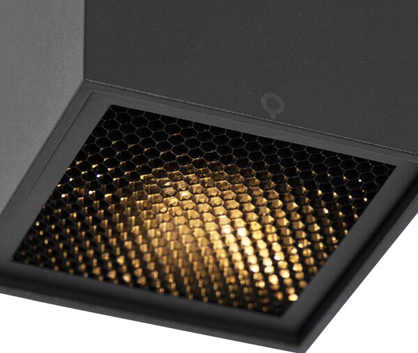 Okos design spotlámpa fekete, WiFi GU10-zel - Qubo Honey
