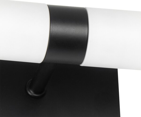 Okos fürdőszobai fali lámpa fekete IP44 2-lámpás Zigbee G9-el - Bath