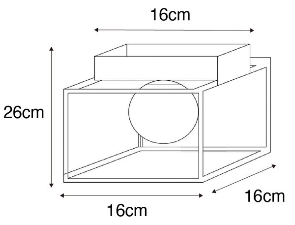 Design mennyezeti lámpa arany fehér üveggel - Aniek