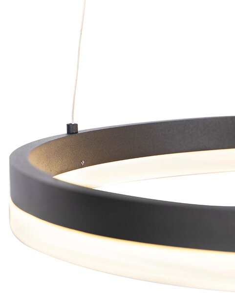 Design lógólámpa fekete 40 cm LED-del, 3 fokozatú fényerőszabályzóval - Anello