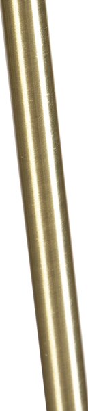 Állólámpa arany/bronz fekete bársony árnyékolóval 40/40 cm - Parte