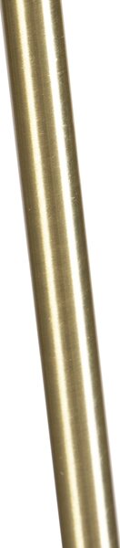 Állólámpa arany/bronz bársony árnyékolóval páva 40/40 cm - Parte