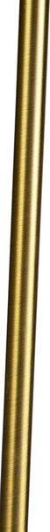 Állólámpa bronz színű, redőzött árnyékolóval, krém színű, 45 cm, állítható - Parte