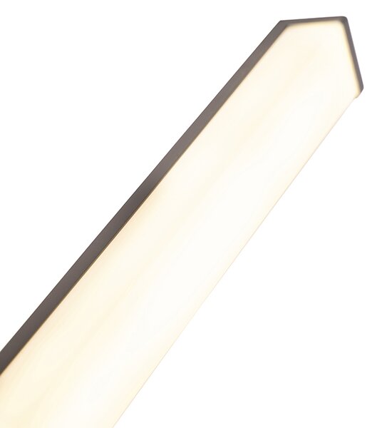 Modern fürdőszobai fali lámpa fekete 92 cm IP44 - Cascada