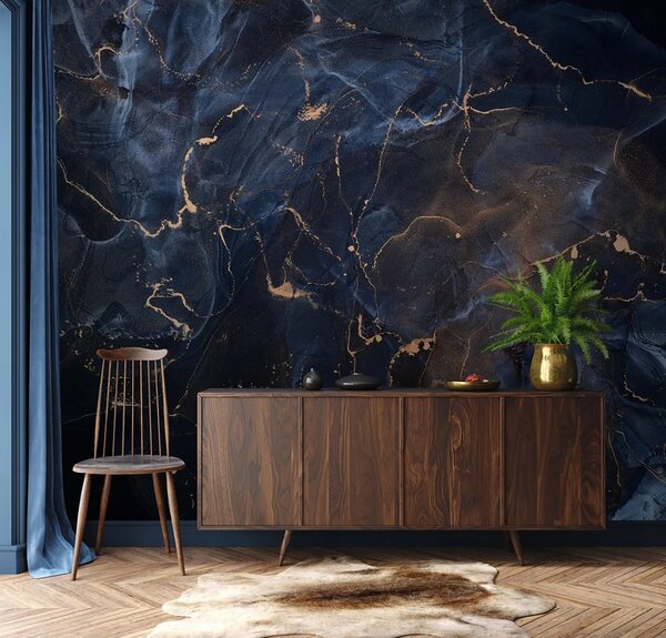 Fotótapéta Absztrakt kék és bronz márványozású design, Modern fotótapéta, Modern fotótapéta, u71440 - Muralas.hu
