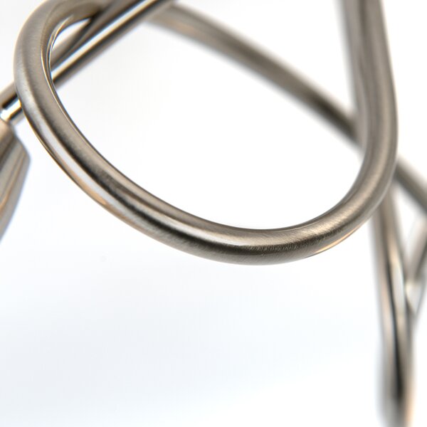 Klasszikus mennyezeti lámpa acél 3-lámpás - Fortress