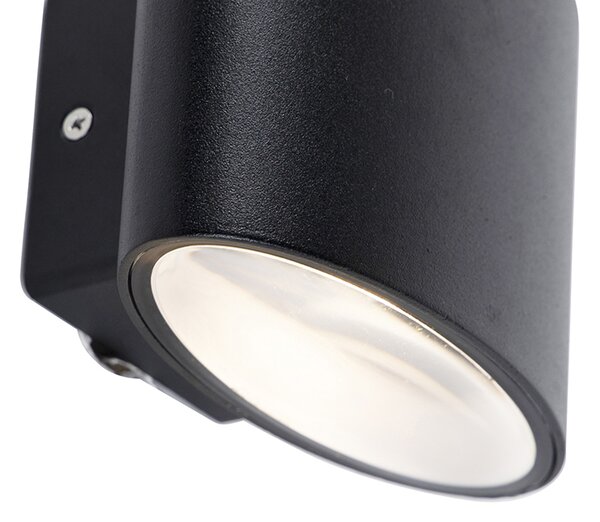 Modern kültéri fali lámpa fekete LED-del IP44 - Ovum