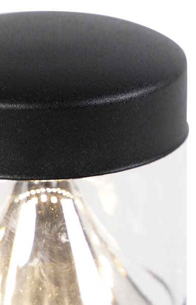 Modern kültéri lámpa fekete 40 cm IP44 LED-del - Roxy