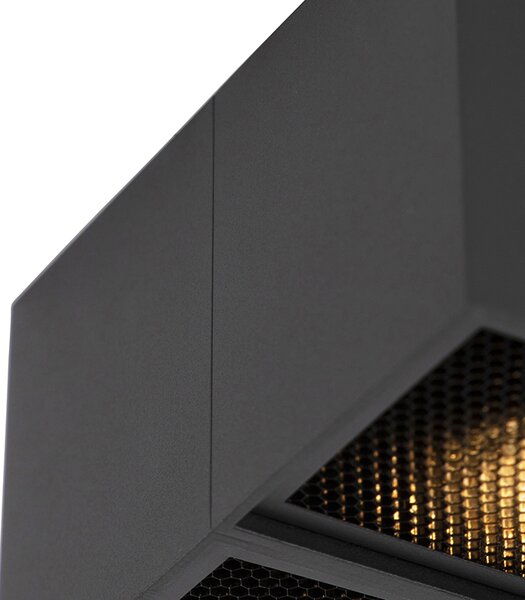 Design spotlámpa fekete 4-lámpás - Qubo Honey