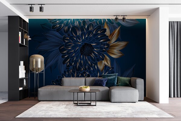 Fotótapéta Elegáns virágos design sötét tónusokkal, Modern fotótapéta, Modern fotótapéta, u72140 - Muralas.hu