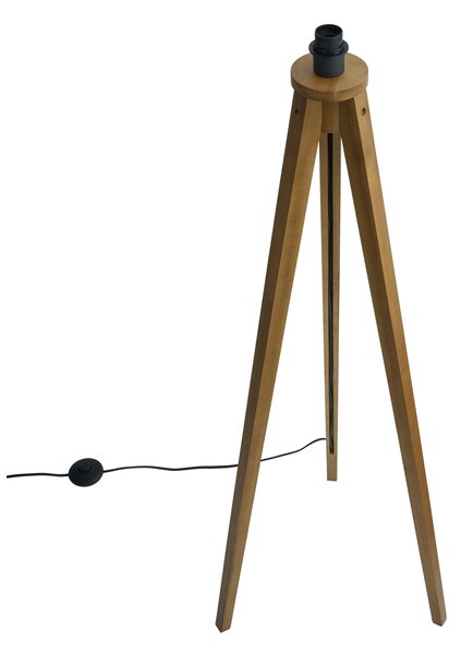 Rusztikus állólámpa állvány vintage fa - Tripod Classic