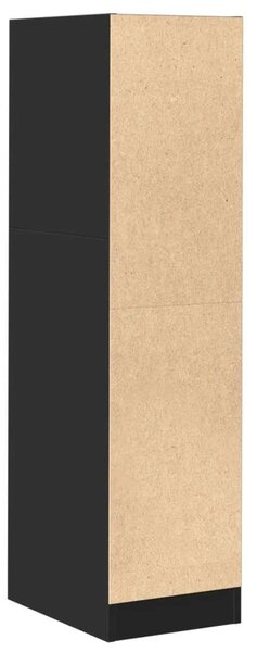 VidaXL fekete szerelt fa patikaszekrény 30 x 41 x 118 cm