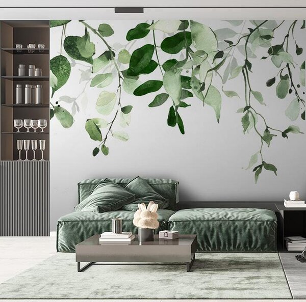 Fotótapéta Elegáns zöld levelek háttér design, Leveles fotótapéta, Népszerű fotótapéta, u72397 - Tapeko.hu