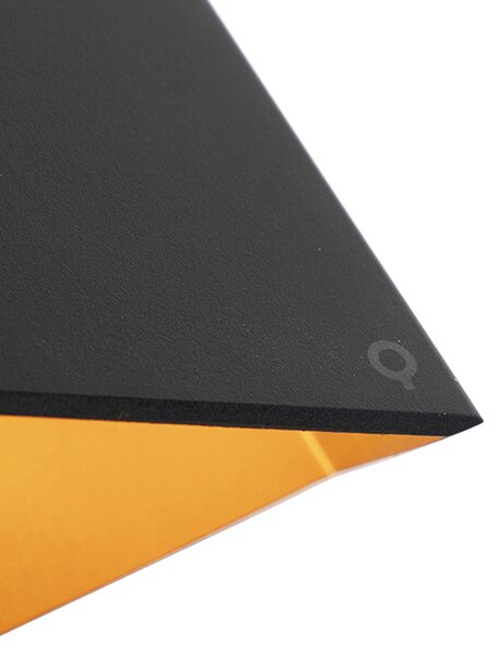 Design fali lámpa fekete arannyal - Fold