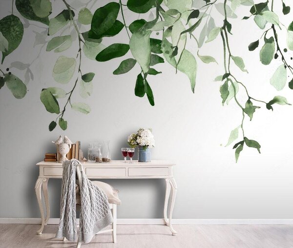 Fotótapéta Elegáns zöld levelek háttér design, Leveles fotótapéta, Népszerű fotótapéta, u72397 - Tapeko.hu