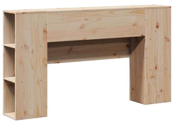 VidaXL tömör fenyőfa fejtámla tárolóval 135 cm