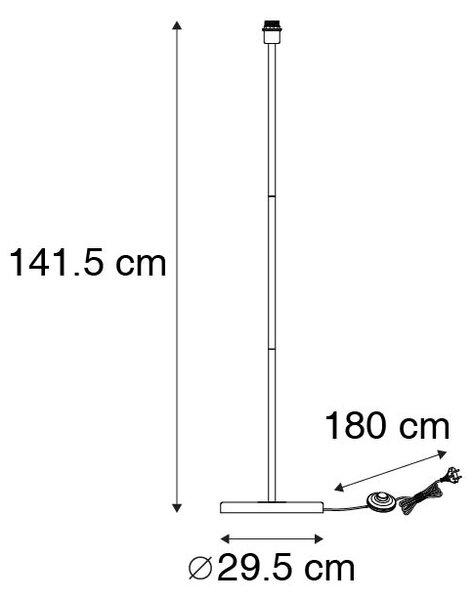 Modern állólámpa sárgarézből - Kaso